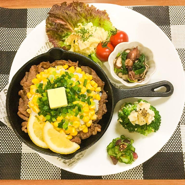 おうちでかんたん、ペッパーランチ風ワンプレート