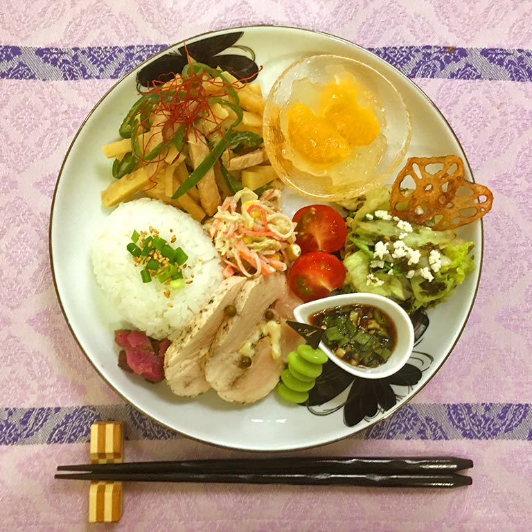 香味野菜のごちそう中華ワンプレート