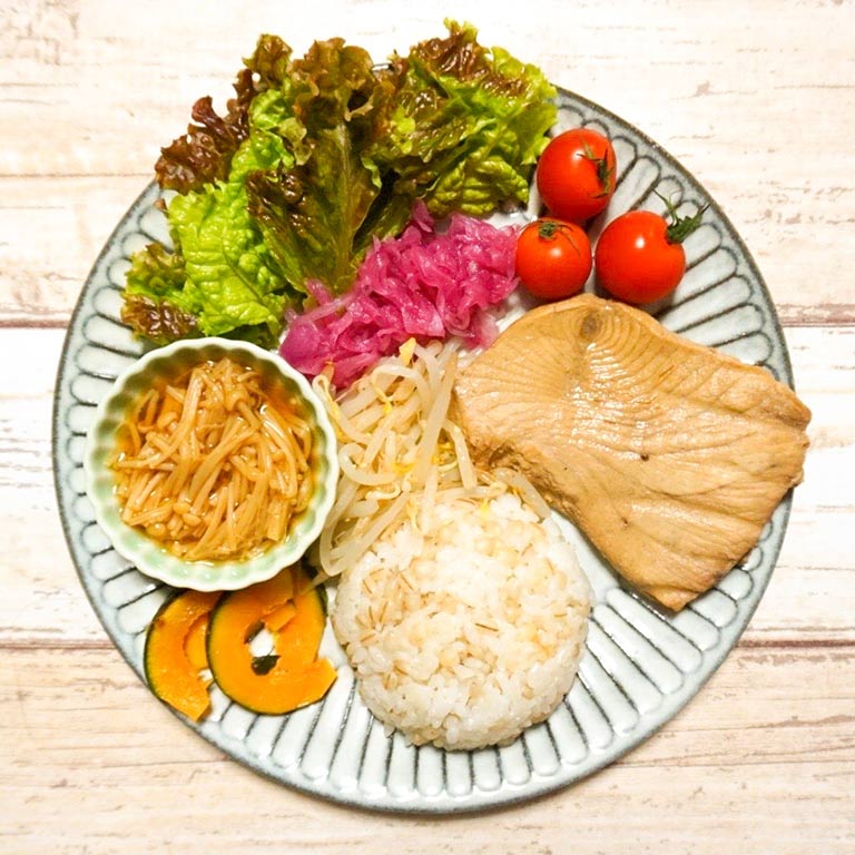 さっぱり和食のお腹にやさしいワンプレート