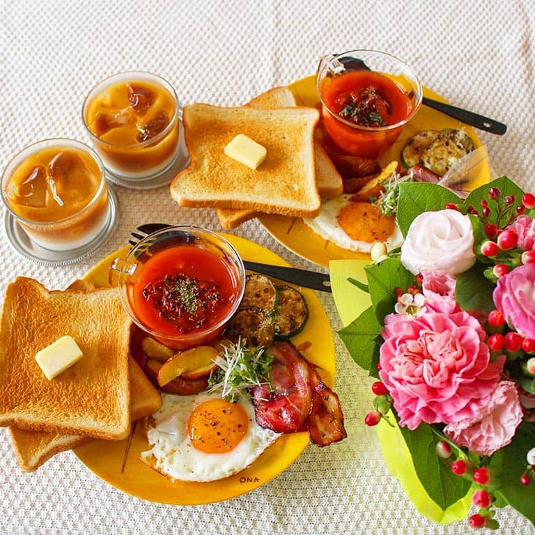 ミネストローネの朝ごはんワンプレート