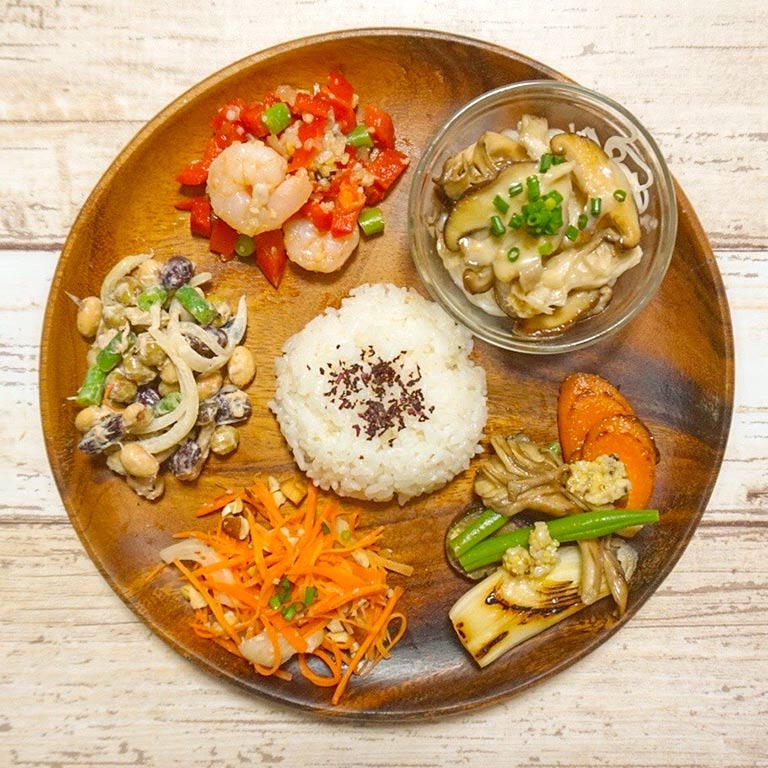 おかずビュッフェ風ヘルシーワンプレート