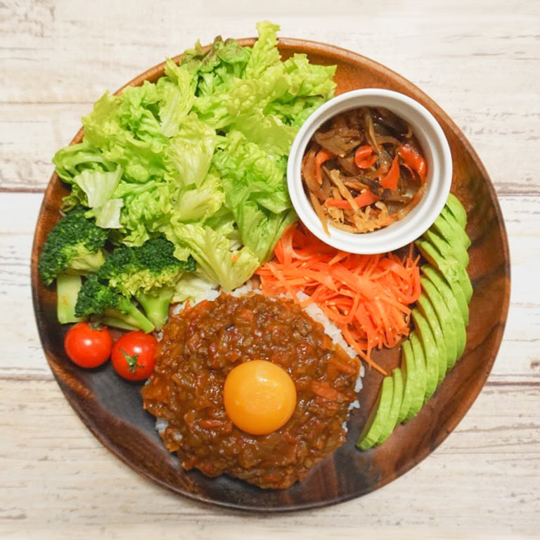ぱくぱく食べたいキーマカレーのワンプレート